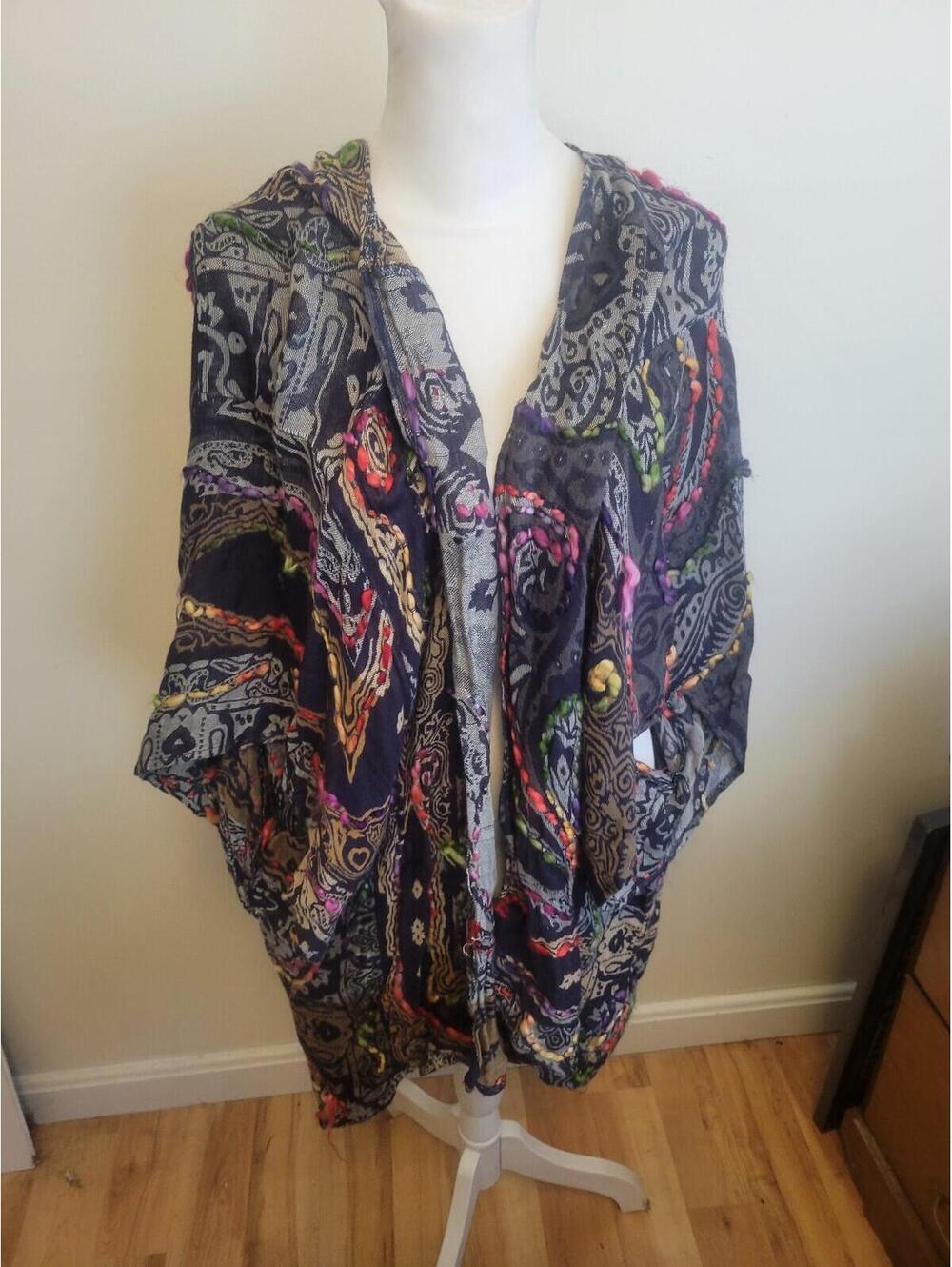 Women's Christopher Banks Komono Cardigan. One Size. Multi-colored.